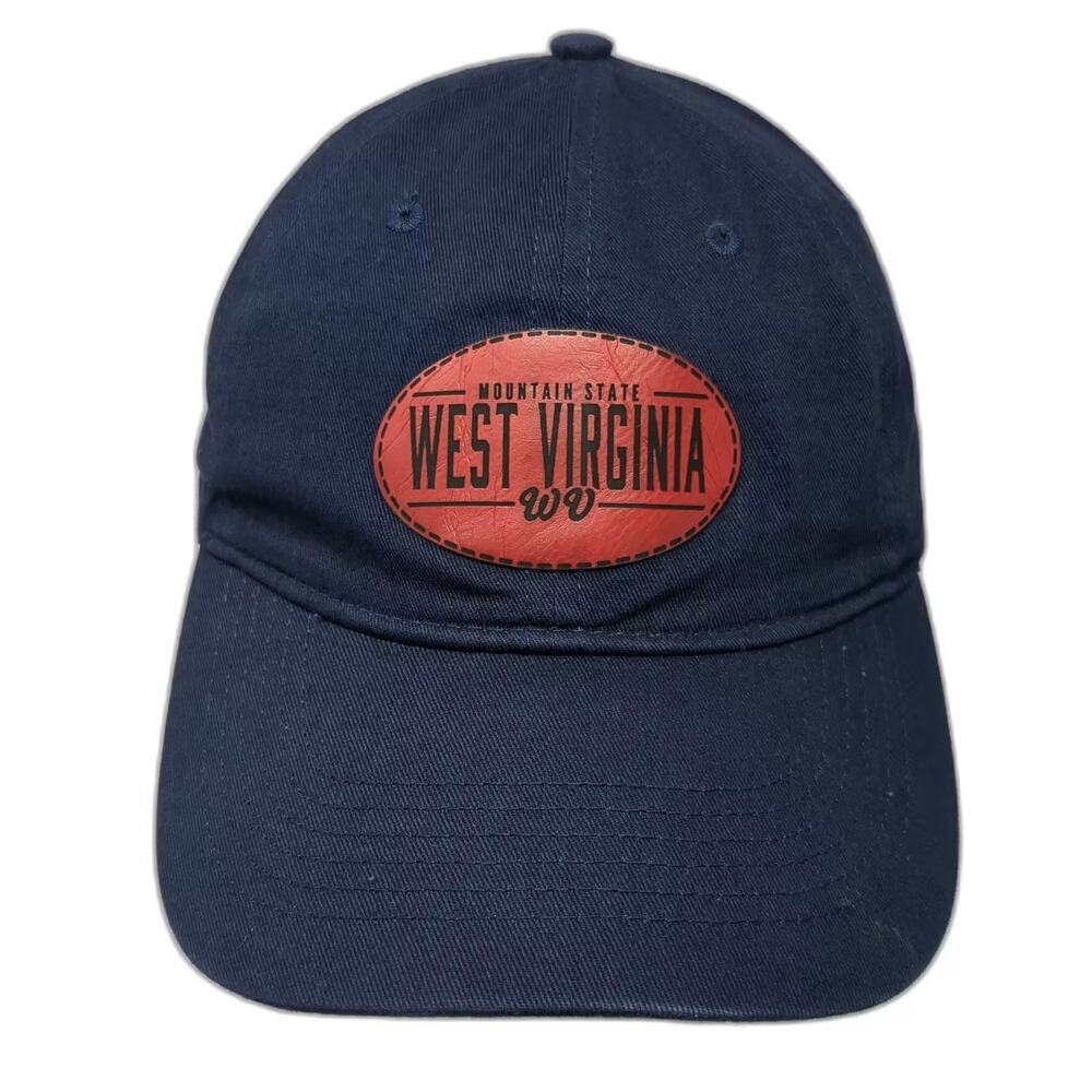 BRG West Virginia WV Mountain State Patch Baseball Cap Blue One Size Cotton Hat